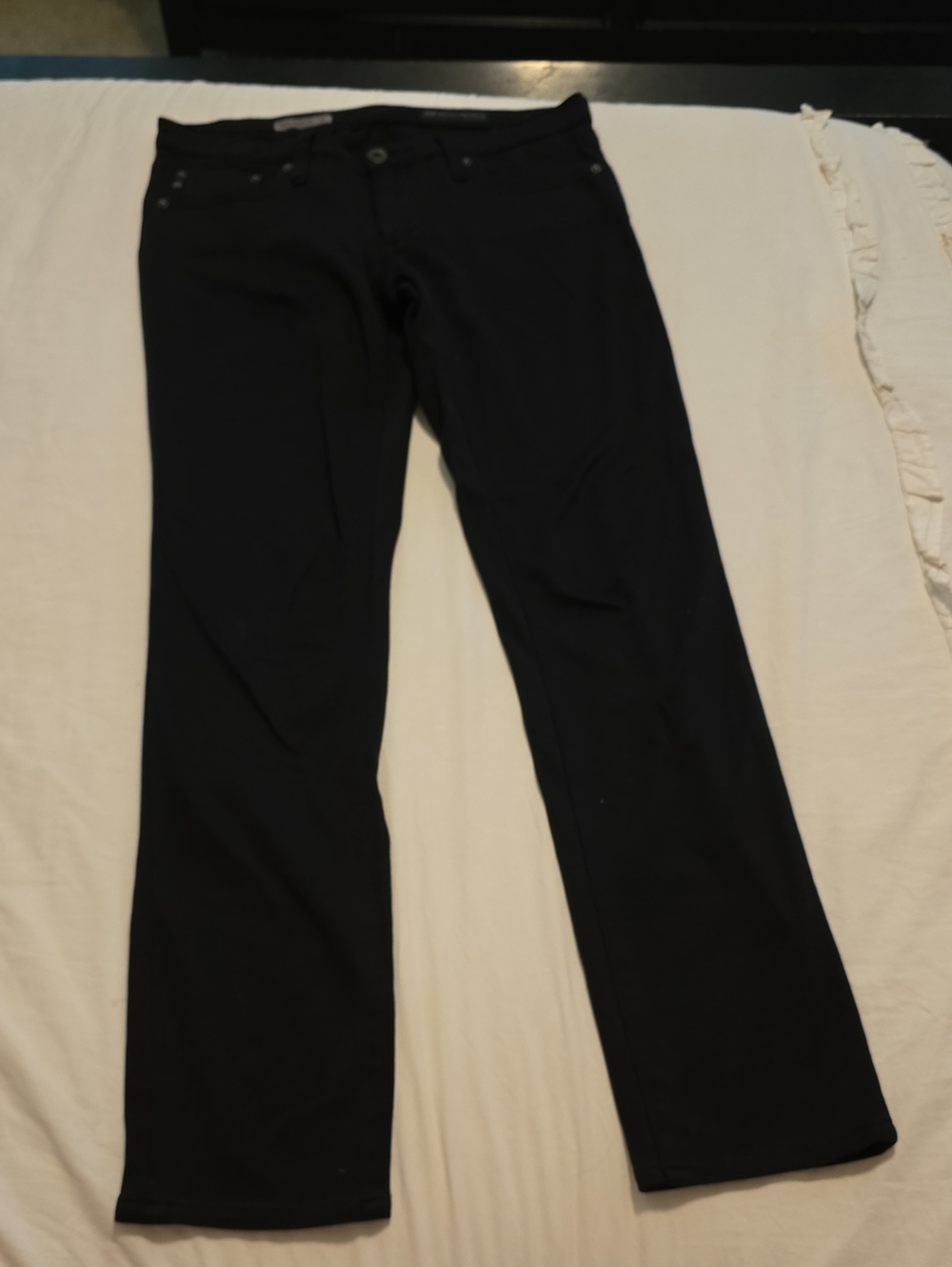 Adriano Goldschmied Women's Black Straight-Leg Pants